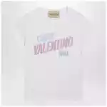Valentino White cotton T-shirt with logo print
