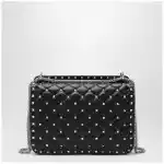 Valentino Garavani Medium Rockstud Spike bag in black nappa leather