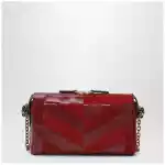 Valentino Garavani Small Panthea shoulder bag in suede and nappa leather with Chevron pattern