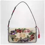 Valentino Garavani Small Devain shoulder bag with floral bead embroidery