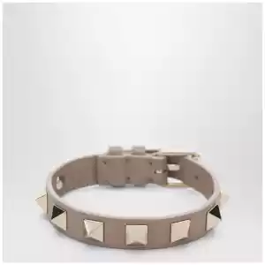 Valentino Garavani Rockstud bracelet in powder pink leather