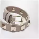Valentino Garavani Rockstud bracelet in powder pink leather