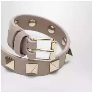 Valentino Garavani Rockstud bracelet in powder pink leather