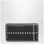 Valentino Garavani Pouch with black Rockstud chain