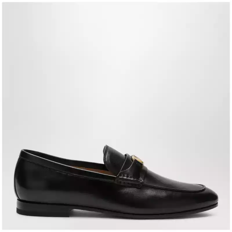 Valentino Garavani Black VLogo Signature loafers in nappa leather