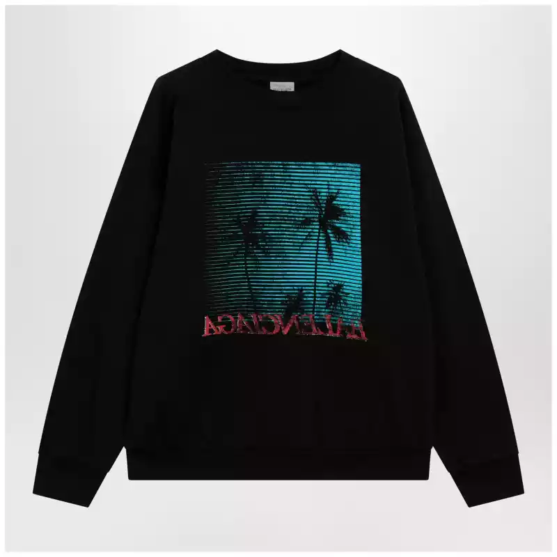 Balenciaga Black sweatshirt with logo print