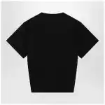 Balenciaga Black cropped T-shirt with logo print