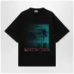 Balenciaga Holiday graphic print cotton T-shirt in black