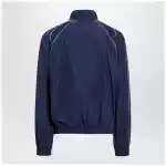 Balenciaga Bodies track jacket in dark navy poplin