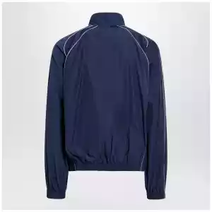 Balenciaga Bodies track jacket in dark navy poplin