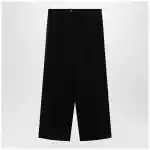 Balenciaga Wide-leg tailored trousers in black twill