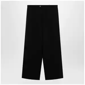Balenciaga Wide-leg tailored trousers in black twill