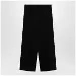 Balenciaga Wide-leg tailored trousers in black twill