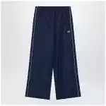 Balenciaga Bodies track pants in dark navy poplin