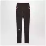 Balenciaga Techwear leggings in khaki/neon pink technical fabric