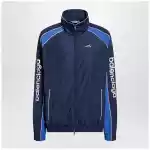 Balenciaga Navy blue Techwear zip-up jacket in cotton blend