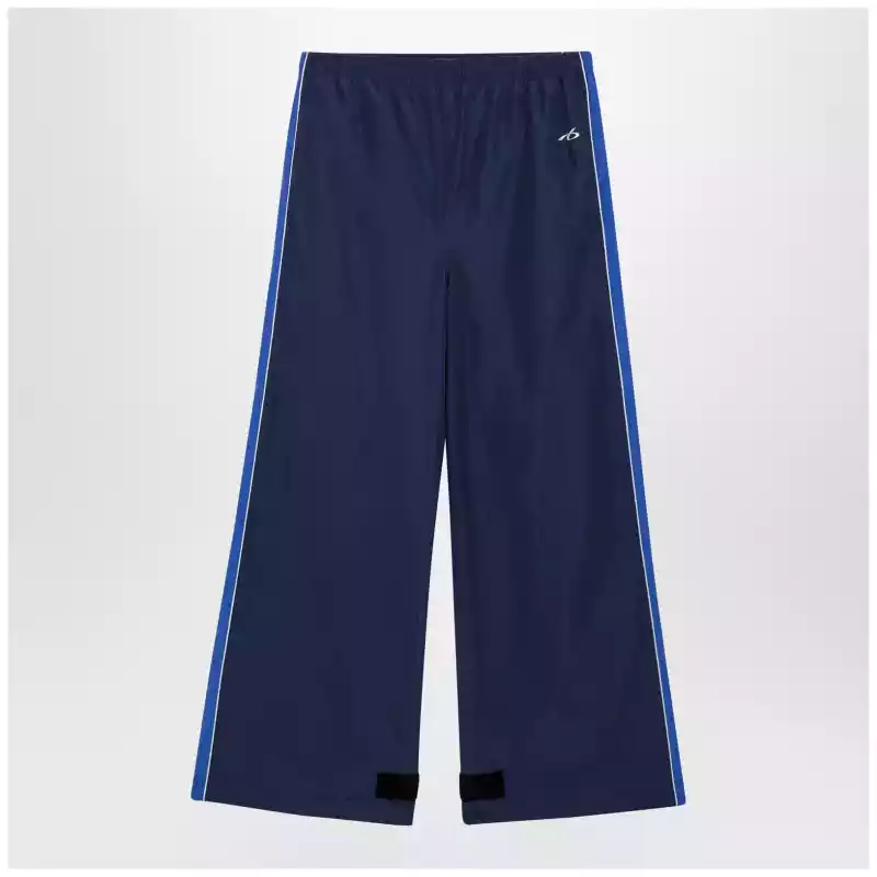 Balenciaga Techwear jogger pants in navy blue cotton blend