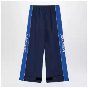 Balenciaga Techwear jogger pants in navy blue cotton blend