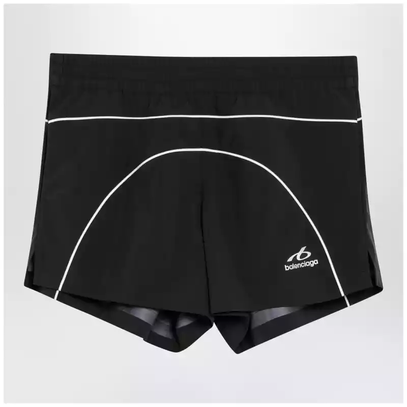 Balenciaga Techwear shorts in black technical fabric