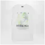 Balenciaga The Window T-shirt in white cotton jersey