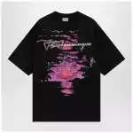 Balenciaga Dream T-shirt in black cotton jersey