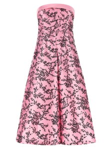 Alberta Ferretti Mikado Floreale Dress