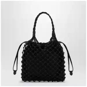 Moschino Basket Net black nappa bag