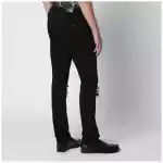 AMIRI Ripped skinny cotton jeans in black