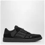 AMIRI Skel low-top sneakers in black calf leather