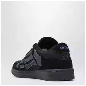 AMIRI Skel low-top sneakers in black calf leather