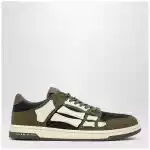 AMIRI Skel Top Low sneakers in black/army green/white