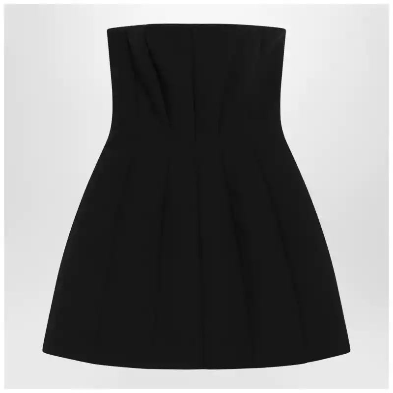 BETELCO_R_MAXMP-004.x Max Mara Pianoforte Black bustier dress in sablé