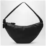 LEMAIRE Large black croissant bag
