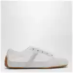 Givenchy White Silm Sneakers in nylon and suede
