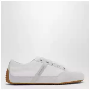 Givenchy White Silm Sneakers in nylon and suede