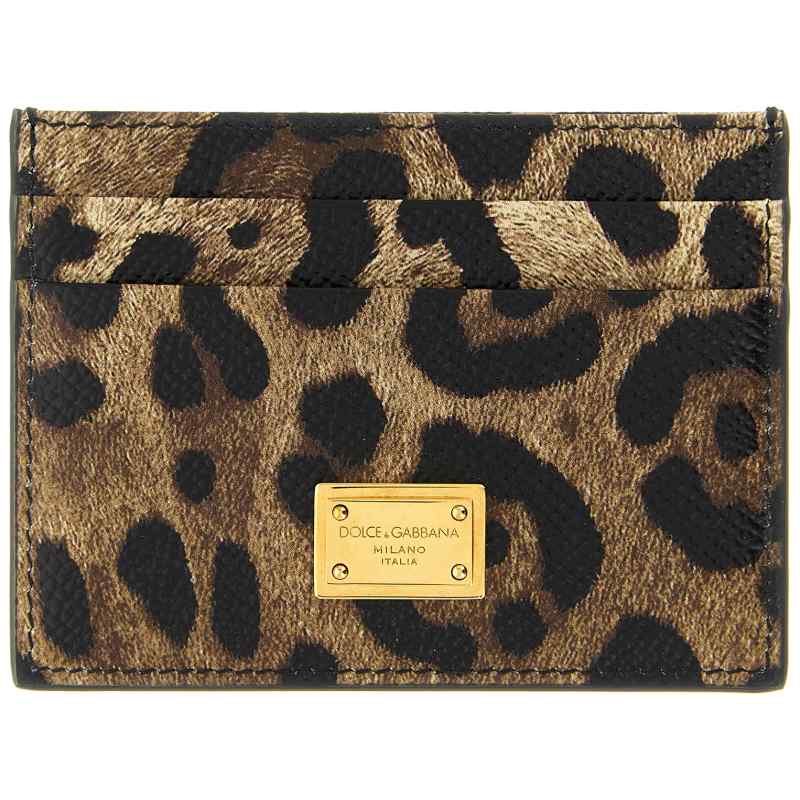 Dolce & Gabbana Animal Print Card Holder