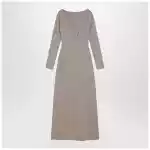 Max Mara Pianoforte Beige dress in viscose and lurex yarn