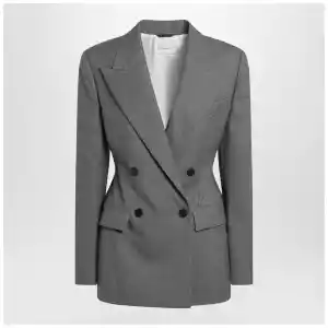 Givenchy Grey double-breasted wool jacket