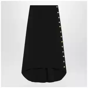 Givenchy Black Milan stitch skirt with buttons