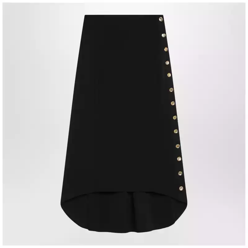 Givenchy Black Milan stitch skirt with buttons