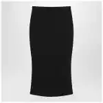Givenchy Black midi skirt with pleats on the back