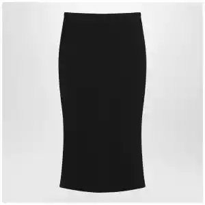 Givenchy Black midi skirt with pleats on the back
