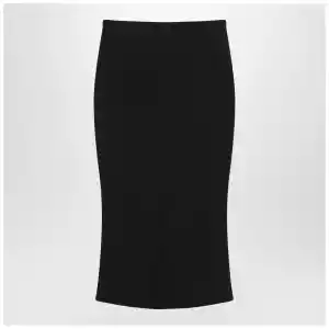 Givenchy Black midi skirt with pleats on the back