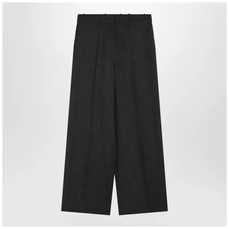 Givenchy Dark grey wool wide trousers