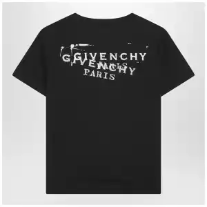 Black T-shirt with Givenchy Stamp print
