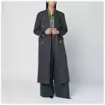 Tagliatore Black houndstooth double-breasted coat