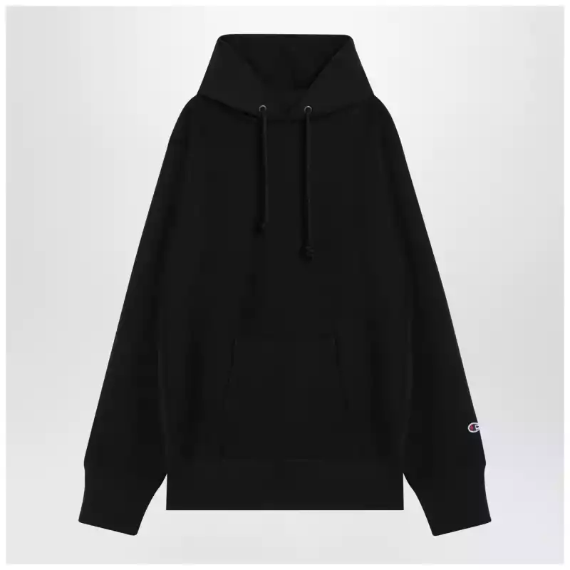Champion Black cotton hoodie