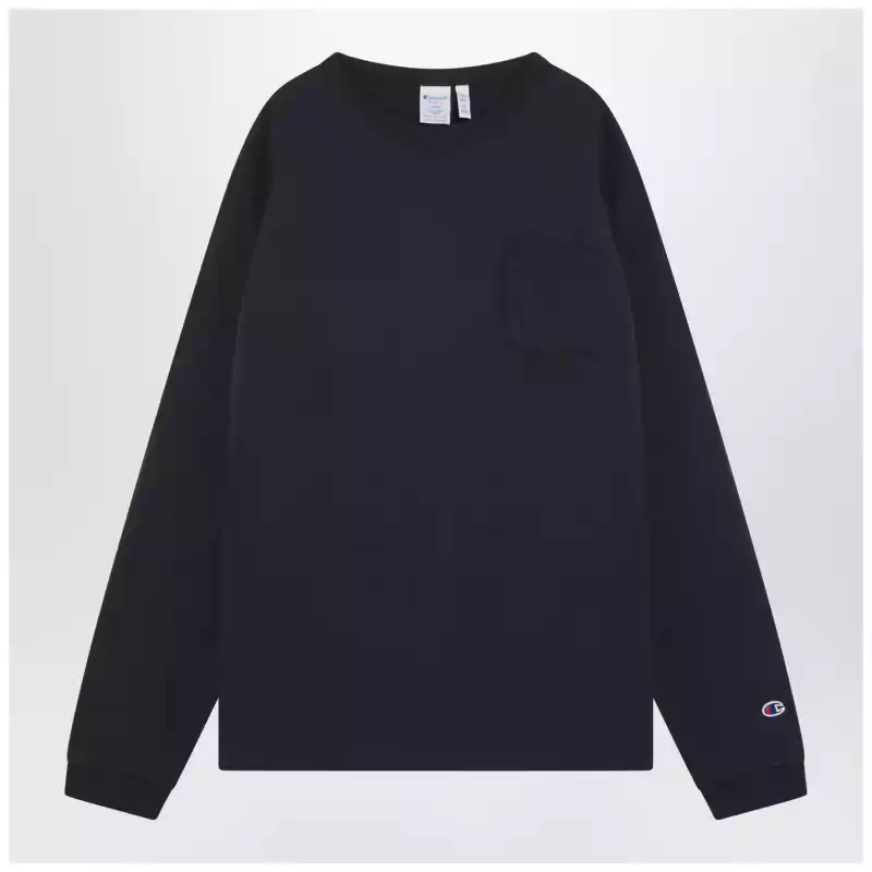 Champion Navy blue long-sleeved T-shirt