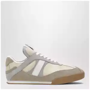 Chloé Kick sneakers in leather and suede in dove grey