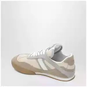 Chloé Kick sneakers in leather and suede in dove grey
